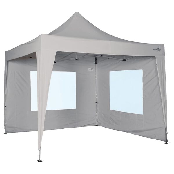 Bo-Camp Side Wall for Party Shelter with Window Grey 3x3 m