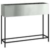 vidaXL Raised Garden Planter Silver 100 x 26 x 82 cm Galvanised Steel