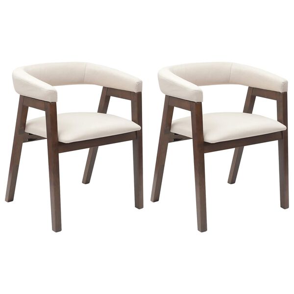 vidaXL Dining Chairs 2 pcs Light Brown 54 x 57 x 73 cm