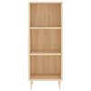vidaXL Highboard Sonoma Oak 34.5x34x180 cm Engineered Wood