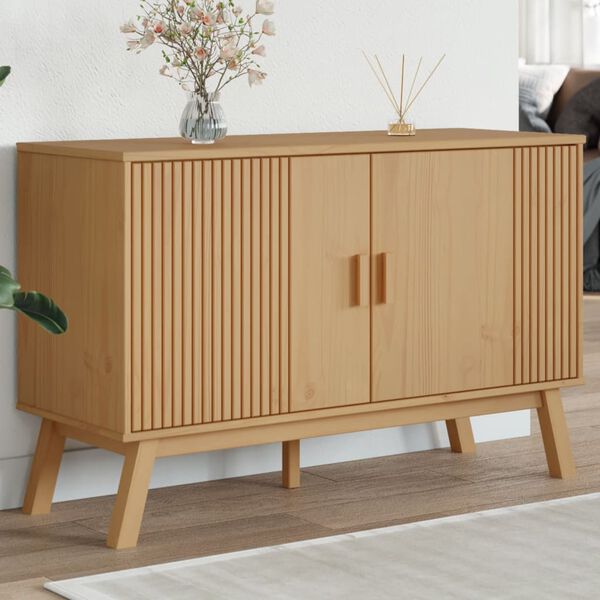 vidaXL Sideboard OLDEN Brown 114x43x73.5 cm Solid Wood Pine