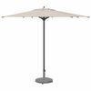 vidaXL Parasol Base Dark Grey Wood look 48 x 48 x 32 cm