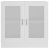 vidaXL Vitrine Cabinet White 82.5x30.5x80 cm Engineered Wood