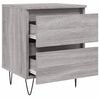 vidaXL Bedside Cabinets 2 pcs Grey Sonoma 40x35x50 cm Engineered Wood