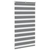 vidaXL Zebra Blind Dark Grey 80x100 cm Fabric Width 75.9 cm Polyester