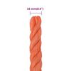vidaXL Work Rope Orange 16 mm 25 m Polypropylene