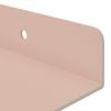 vidaXL Floating Shelf Wall-mounted 4 pcs Pink 100 x 9 x 2.5 cm Steel