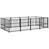 vidaXL Outdoor Dog Kennel Steel 7.51 m&sup2;