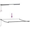 vidaXL Manual Retractable Awning Brown 300x250 cm