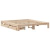 vidaXL Bed Frame without Mattress 200x200 cm Solid Wood Pine