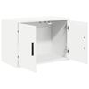 vidaXL Garage Wall Cabinet White Engineered Wood