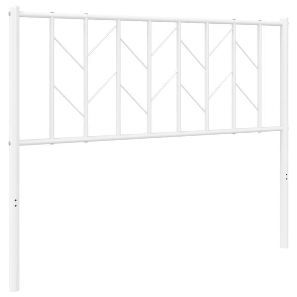 vidaXL Metal Replace Headboard White 107 cm