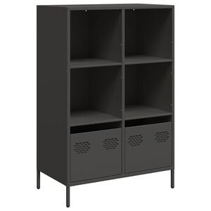 vidaXL Highboard Black 68x39x103,5 cm Steel