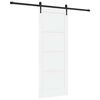 vidaXL Sliding Door ORKDAL 78 x 202 cm Engineered Wood White and Black