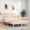 vidaXL Bed Frame without Mattress Small Double Solid Wood Pine