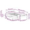 vidaXL Bed frame without Mattress White 75x190 cm Small Single Solid Wood Pine