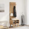 vidaXL Hall Unit OTTA 50x40x160 cm Solid Wood Pine