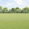 vidaXL Fence with Post Silver 1.2 x 100 m Steel