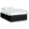 vidaXL Bed Frame without Mattress Black&nbsp;Double Fabric
