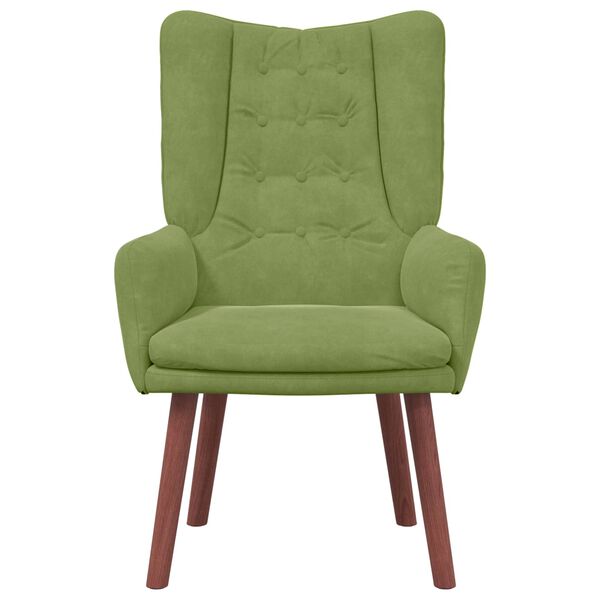 vidaXL Armchair Light Green 63 x 67 x 94 cm Velvet