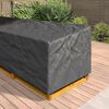 vidaXL Furniture Cover Black 355 x 275 x 80 cm 210D Oxford Fbric