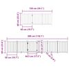 vidaXL Dog Gate with Door Foldable 12 Panels Black 600 cm Poplar Wood