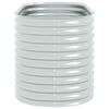 vidaXL Garden Raised Bed 160x80x81 cm Galvanised Steel Silver