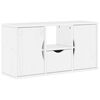 vidaXL 5 Piece TV Units with Storage ODDA White Solid Wood Pine