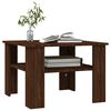 vidaXL Coffee Table Brown Oak 60x60x42 cm Engineered Wood