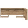 vidaXL Storage Headboard with Shelf Artisan Oak 100 cm Engineered Wood