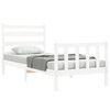 vidaXL Bed Frame without Mattress White 90x200 cm Solid Wood Pine