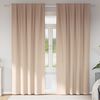 vidaXL Blackout Curtains with Rings 2 pcs Taupe 245 x 140 cm Polyester