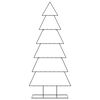vidaXL Metal Christmas Tree for Decoration Black 180 cm