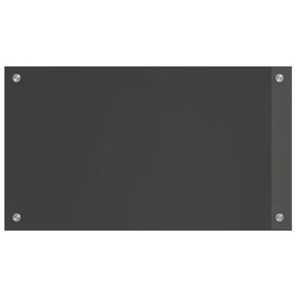 vidaXL Kitchen Backsplash Dark grey 70 x 40 x 0.6 cm Tempered Glass