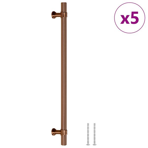 vidaXL Cabinet Handles 5 pcs Bronze 480 mm Stainless Steel