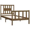 vidaXL Bed Frame without Mattress Honey Brown Solid Wood Pine 100x200 cm