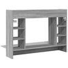 vidaXL Wall-Mounted Desk Grey Sonoma 105x48x75 cm Engineered Wood