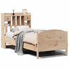 vidaXL Bookcase Bed | Natural Pine | Solid Pine Wood | Single | Bookcase Bed