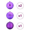 vidaXL Christmas Bauble Set XXL 4 pcs Lilac Plastic