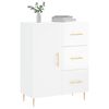 vidaXL Sideboard High Gloss White 69.5x34x90 cm Engineered Wood
