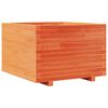 vidaXL Garden Planter Wax Brown 70x70x49.5 cm Solid Wood Pine