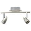 vidaXL Ceiling Spotlight with Spotlights Nickel 27 x 10 x 12 cm Metal