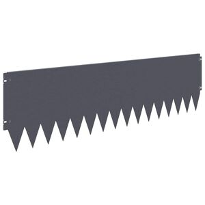 vidaXL Lawn Edging 20 pcs 103 x 30 cm Steel Anthracite