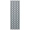 vidaXL Rug Runner ORIZ 1150 gsm Grey Mesh Pattern