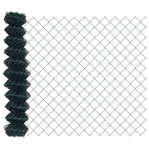vidaXL Chain Link Fence 10 x 1 m Steel Green