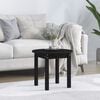 vidaXL Coffee Table Black &Oslash; 45x40 cm Solid Wood Pine
