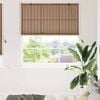vidaXL Roller Blind with Curtains Manual Brown 150 x 220 cm Bamboo