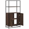 vidaXL Highboard Brown Oak 68x35x139 cm Engineered Wood and Metal