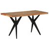vidaXL Dining Table 140x70x76 cm Solid Reclaimed Wood