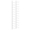 vidaXL Wall Mounted Wine Rack for 24 Bottles White Iron